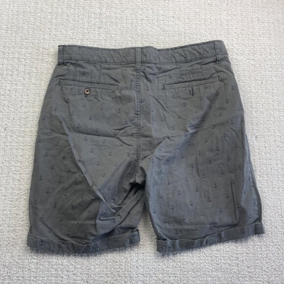 Hudson And Barrow NYC Shorts Mens 34 Grey Chino Golf Golfer Beach Ankers AOP Rea - Picture 9 of 16